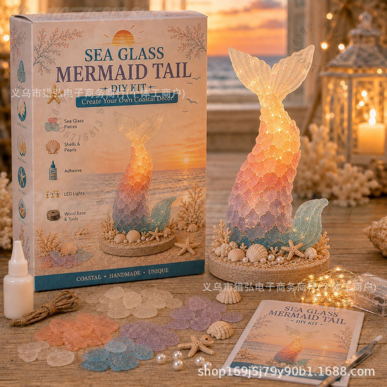 Art Craft Kit - Kendin Yap Deniz Camı Denizkızı Kuyruğu
