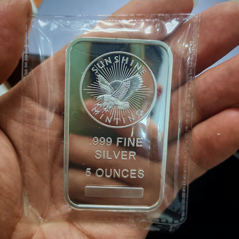 Art Craft Bar - 5 Oz Sunshine Minting Gümüş Bar
