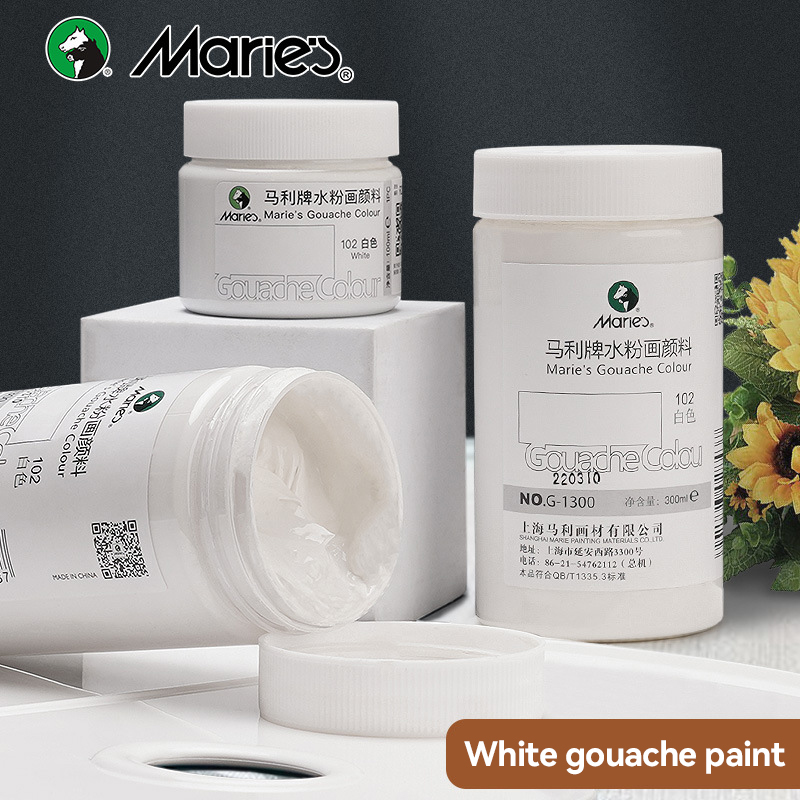 Beyaz Guaj Boya 100ml/300ml Şi - Gouache Paint Set incelemesi ve fiyatı