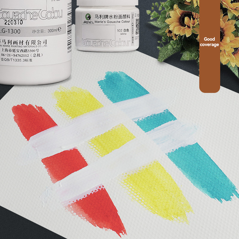 Beyaz Guaj Boya 100ml/300ml Şi - Gouache Paint Set incelemesi ve fiyatı