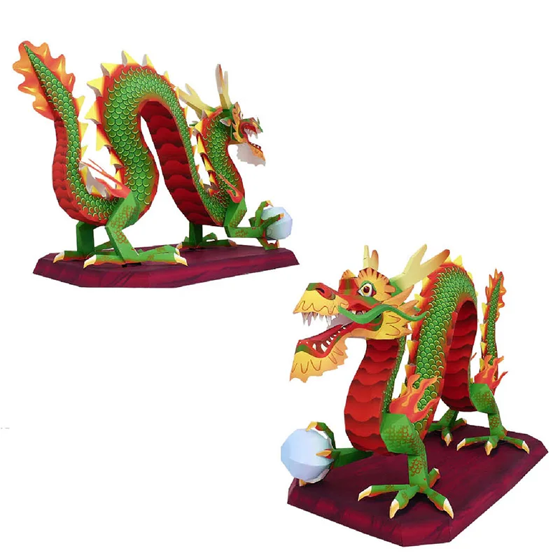 Çin Ejderha Loong El Yapımı Or - Art Craft Cardboard incelemesi ve fiyatı